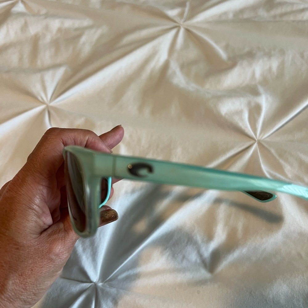 Costa Women's Sunglasses in Aqua and Brown - Picture 2 of 7